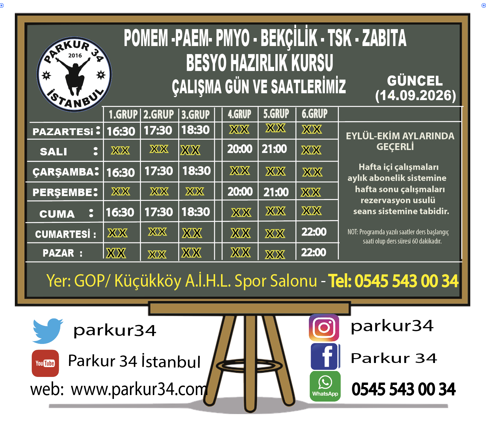 2026 Yılı 34. Dönem POMEM , 2027 PMYO , 2026 PAEM ,2027 BESYO GÜNCEL Çalışma Programımız.