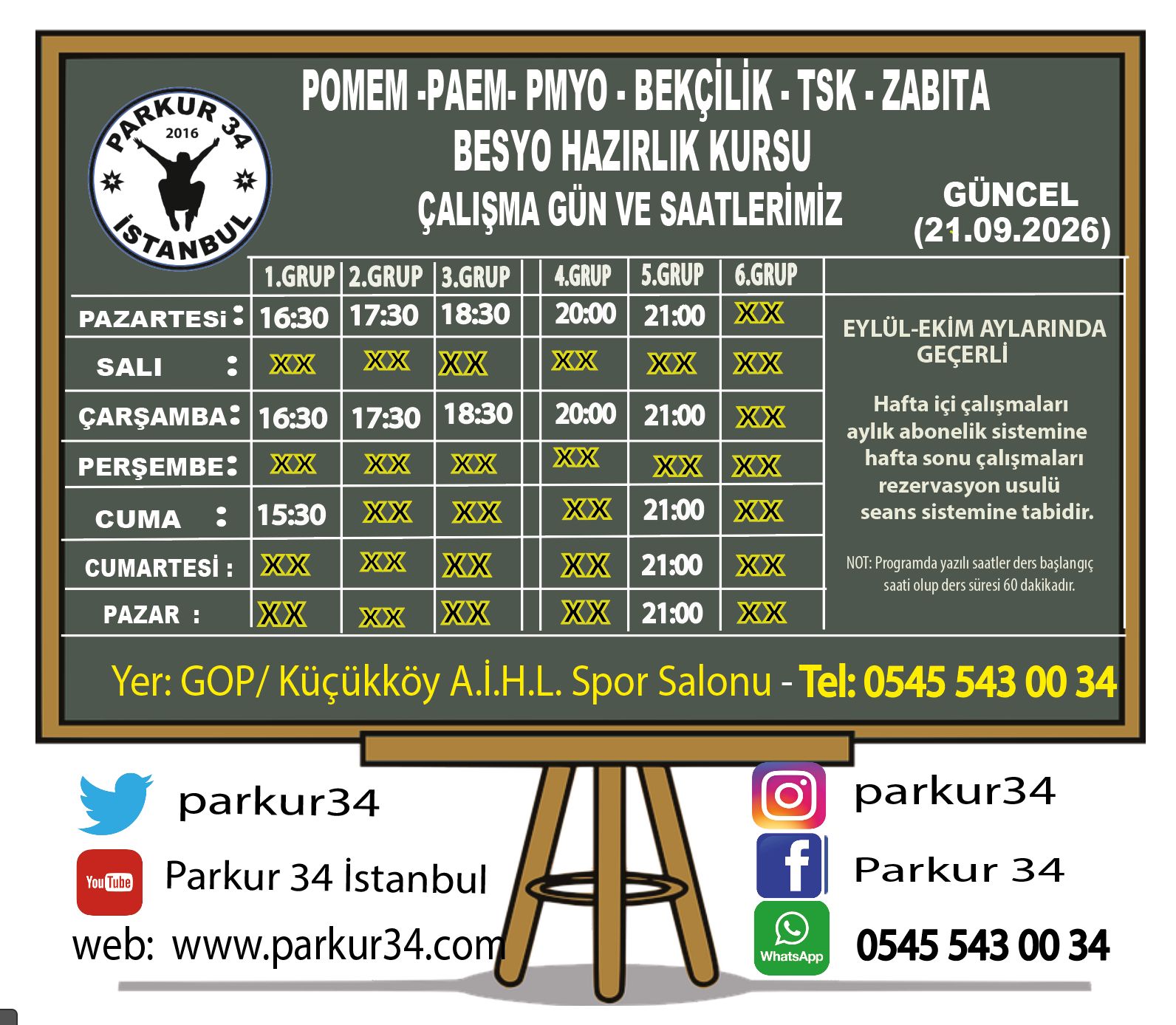 2026 Yılı 34. Dönem POMEM , 2027 PMYO , 2026 PAEM ,2027 BESYO GÜNCEL Çalışma Programımız.